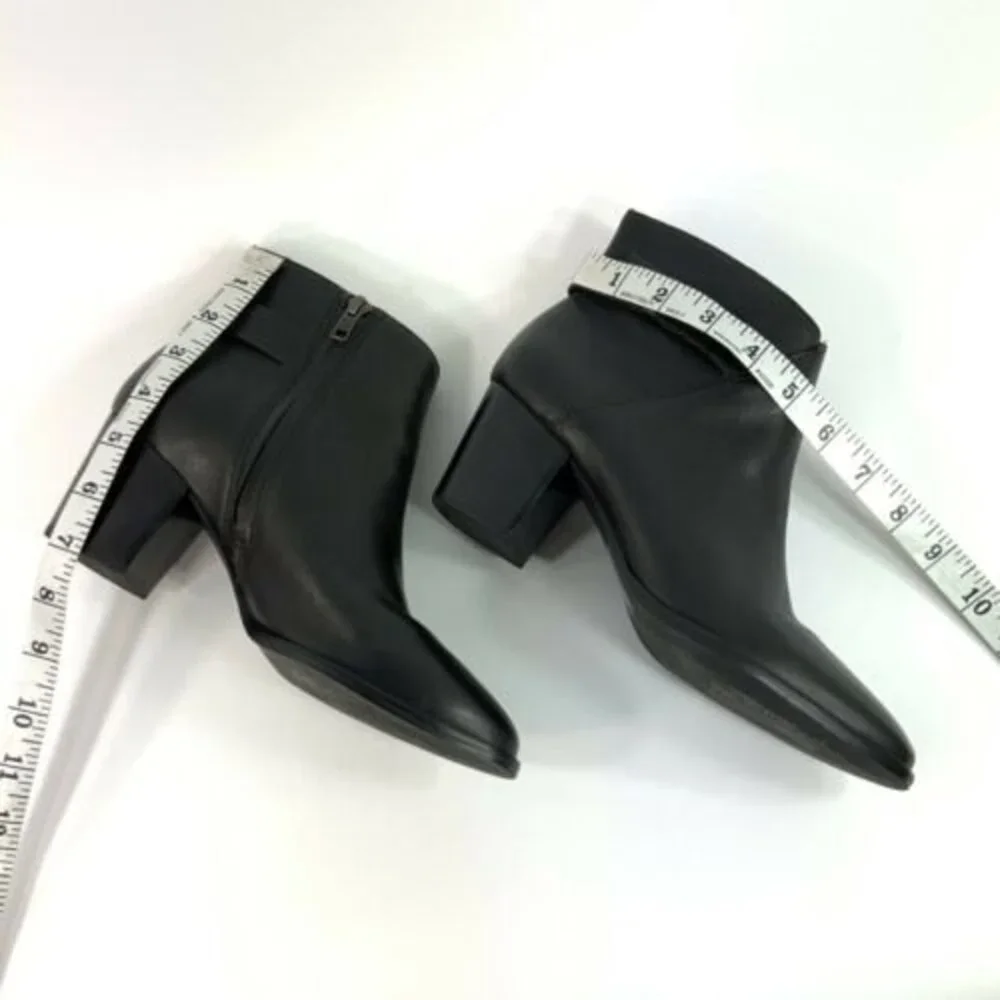 Madewell Leather Block Heel Ankle Bootie Brazil 8